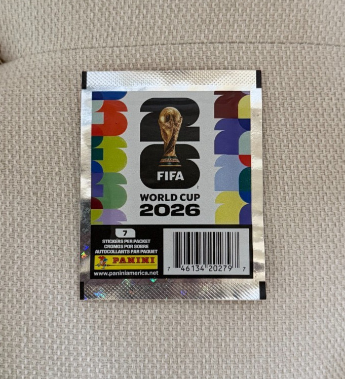 (8) Sealed Packs Panini World Cup Stickers WC 1998-2026 One Pack Each MINT NEW