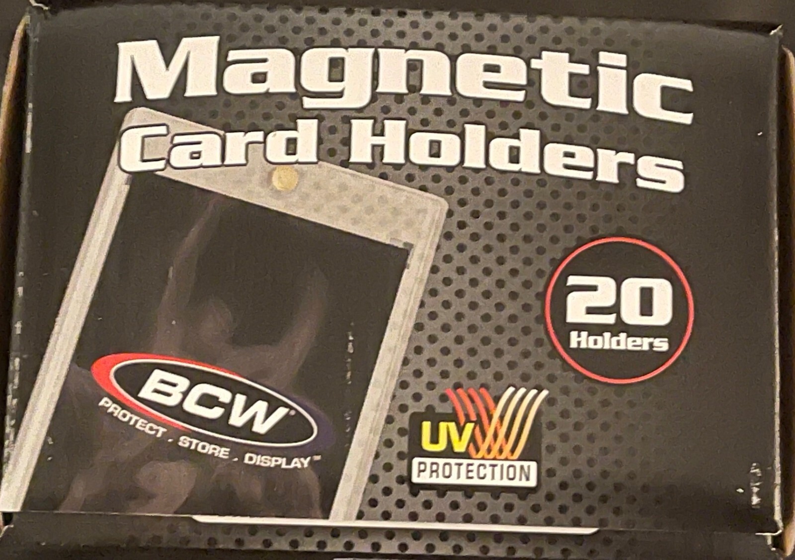 BCW Brand 35pt Magnetic One Touch Box of 20 Holders UV 1-MCH-35- Free Shipping!