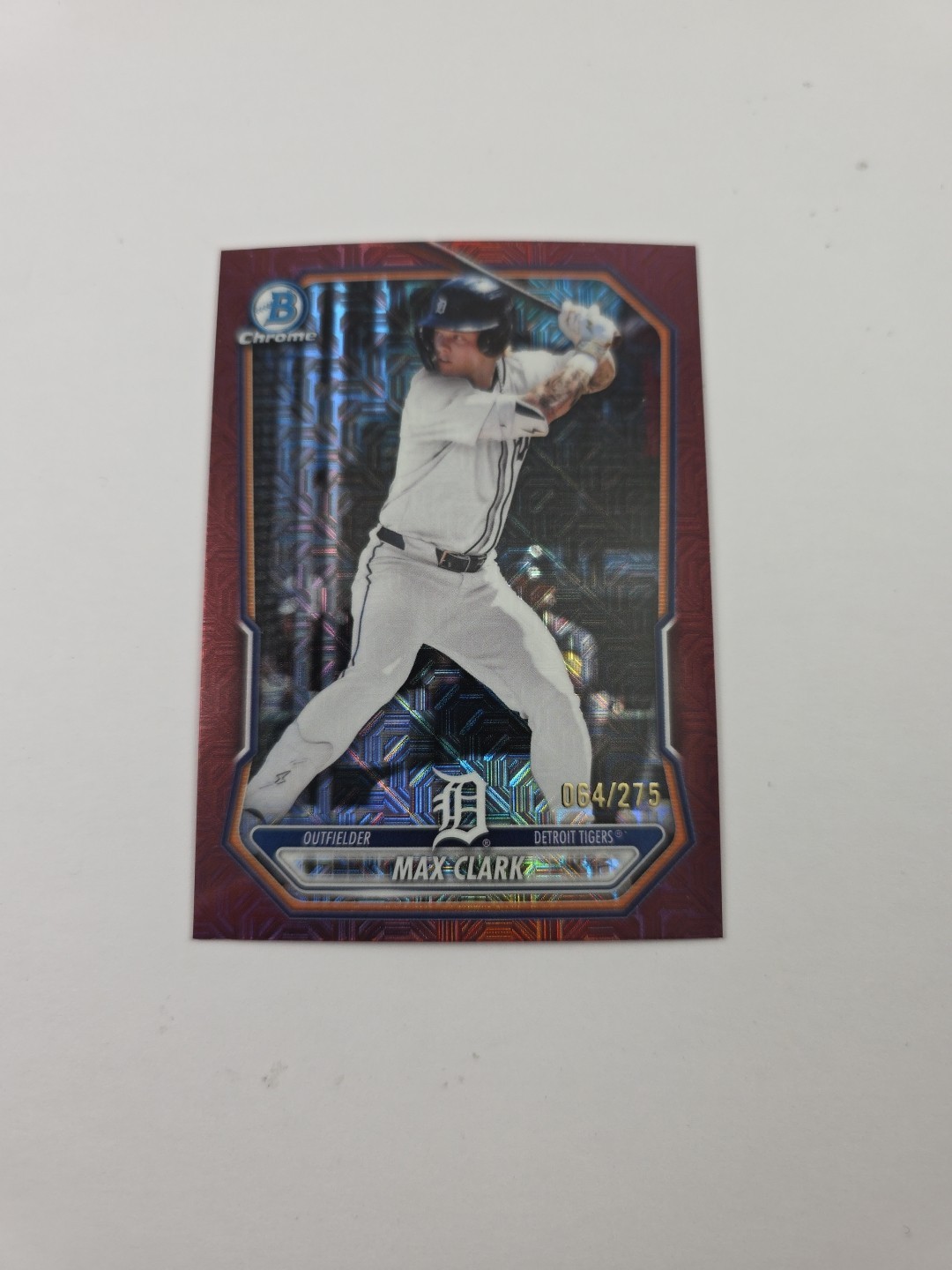 2026 Bowman Chrome Max Clark BCP-2 Tigers Chrome Prospects /275 R1