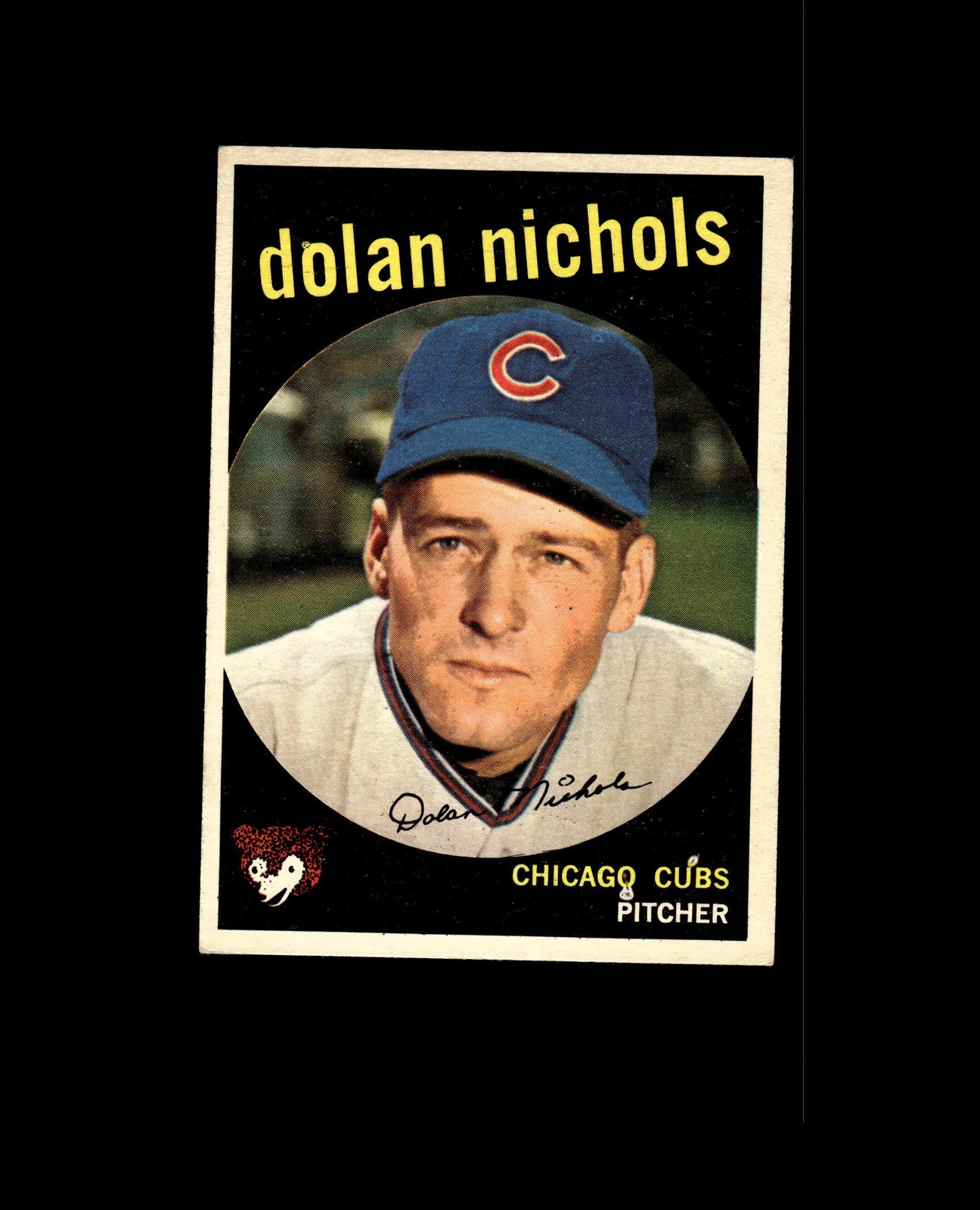 1959 Topps 362A Dolan Nichols RC with Option Line EX-MT #D1,483227