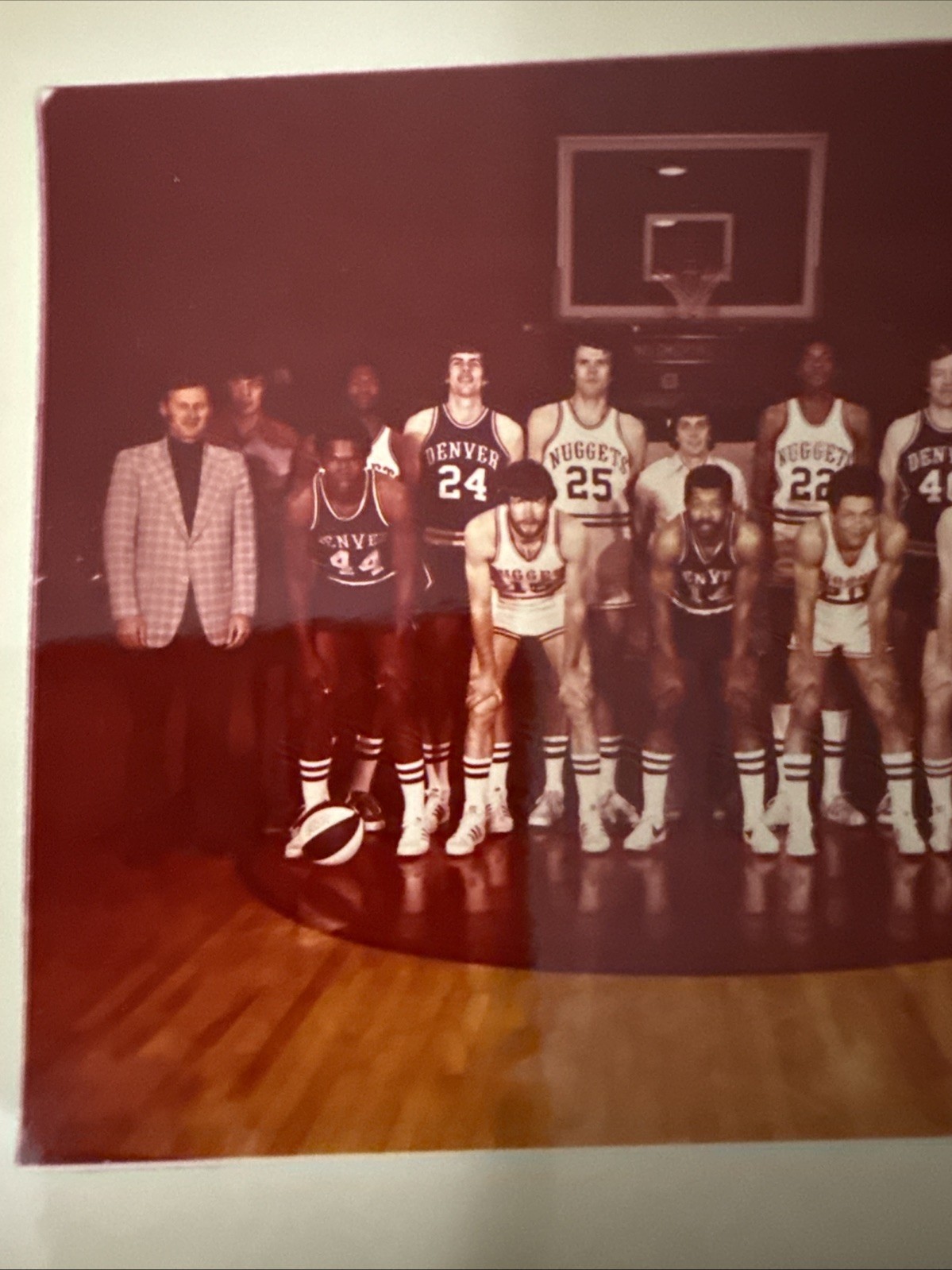 5″ x 6” Original Type 1 Photo Used for 1975 Topps Card Denver Nuggets 321