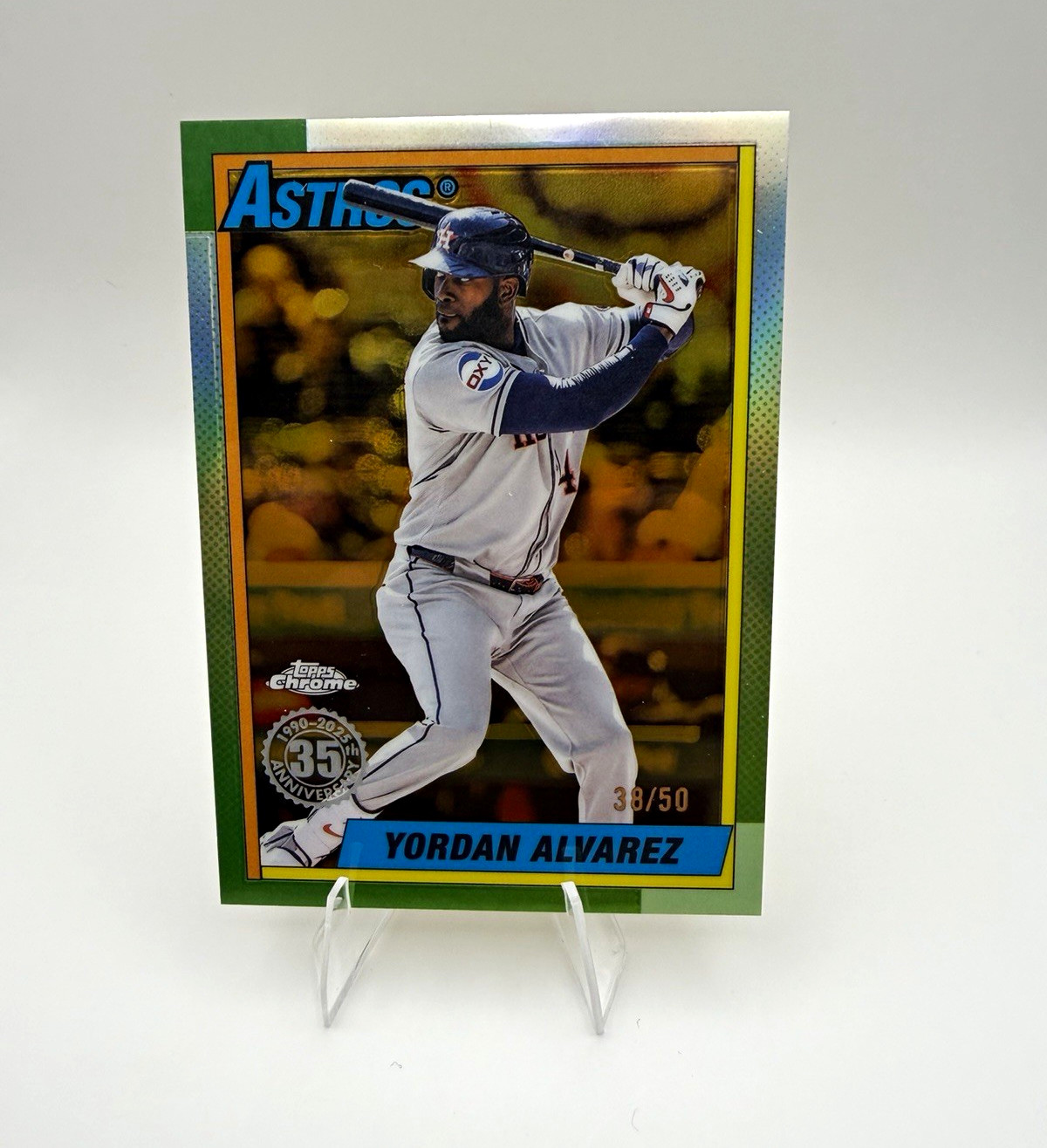 Topps 2025 Chrome Update 1990 Topps Baseball #90CU-7 Yordan Alvarez /50