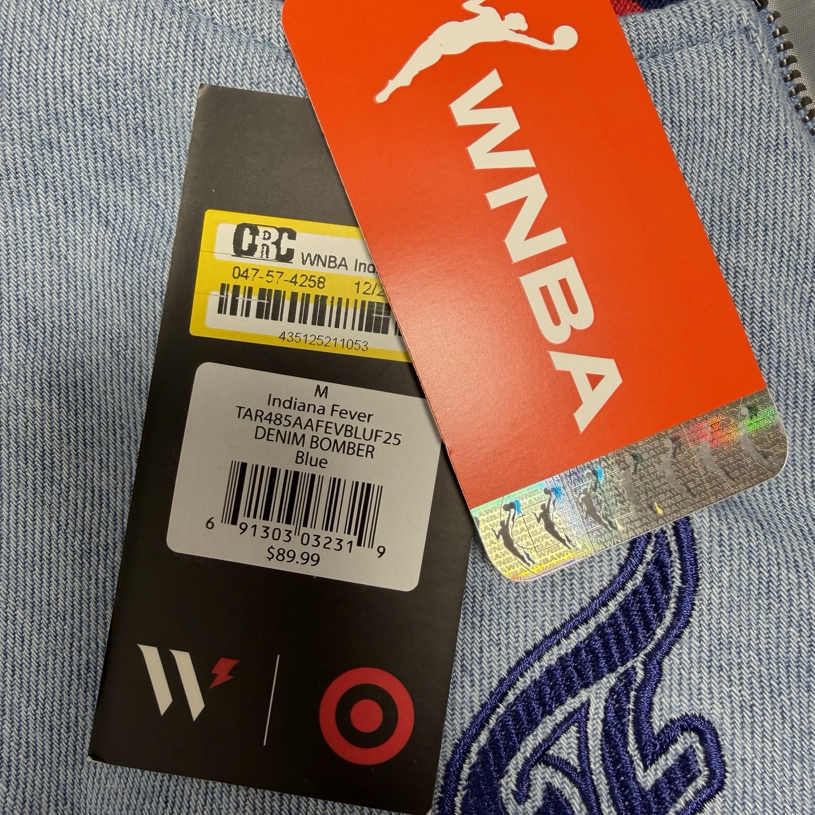 NWT – WNBA Indiana Fever Letterman Jacket Men’s Size Medium
