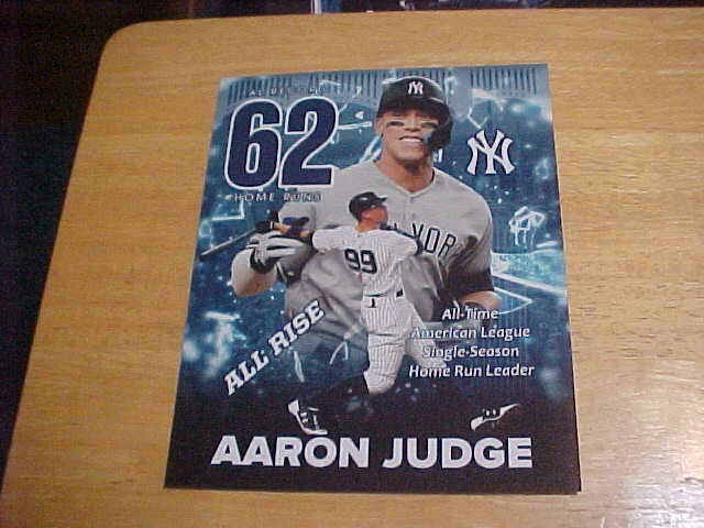 Aaron Judge New York Yankees 8×10 Color Photo FREE SHIPPING 3/MORE