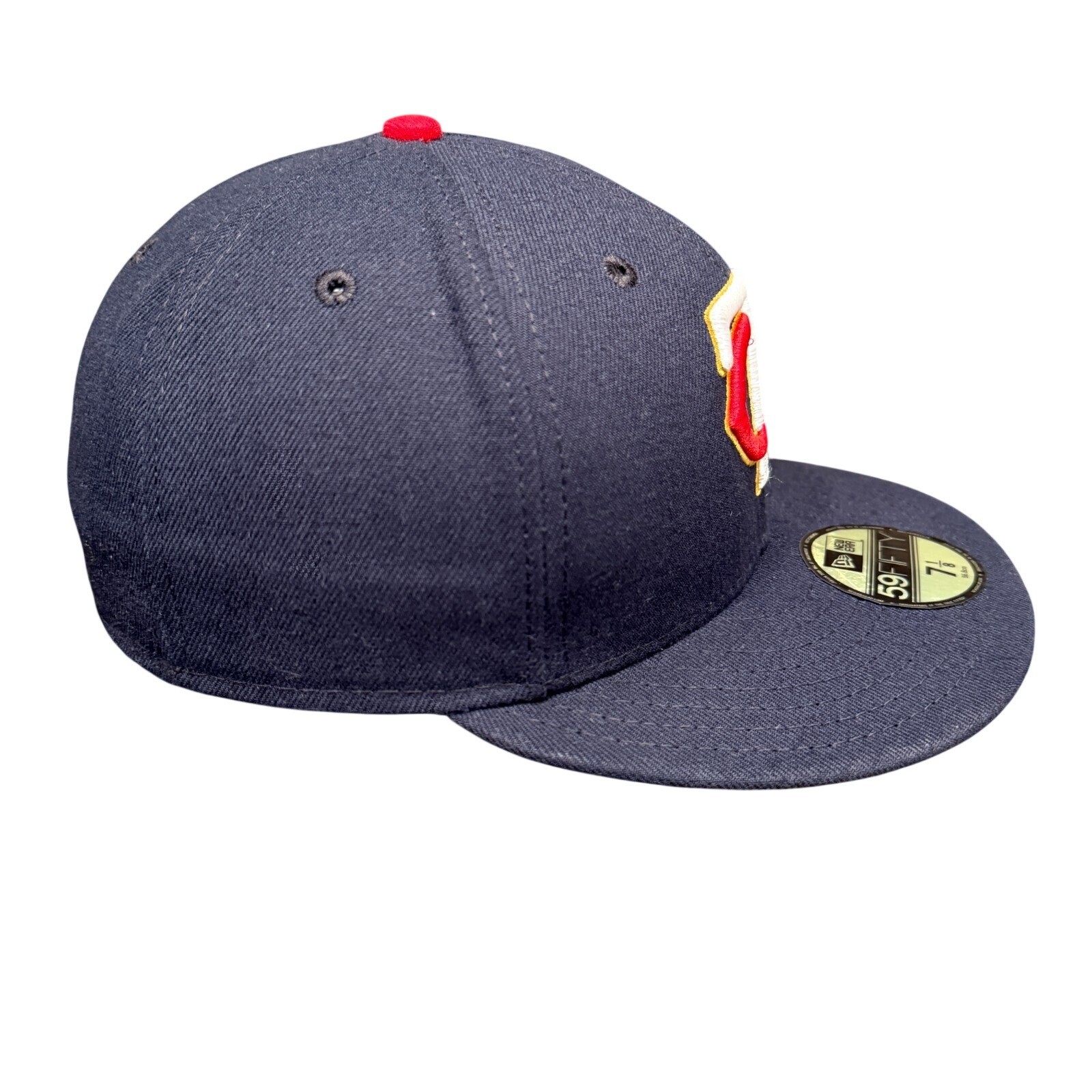 Vtg Minnesota Twins New Era 59FIFTY On-Field Fitted Hat Cap 7⅛ Blue Made in USA