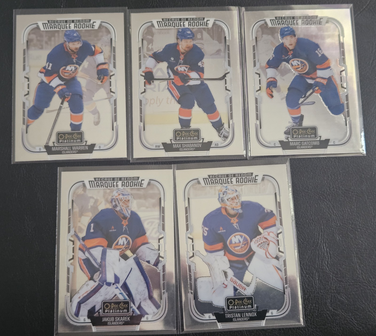 New York Islanders Marquee Rookies 2025-26 O Pee Chee Platinum Lennox- Gatcomb +