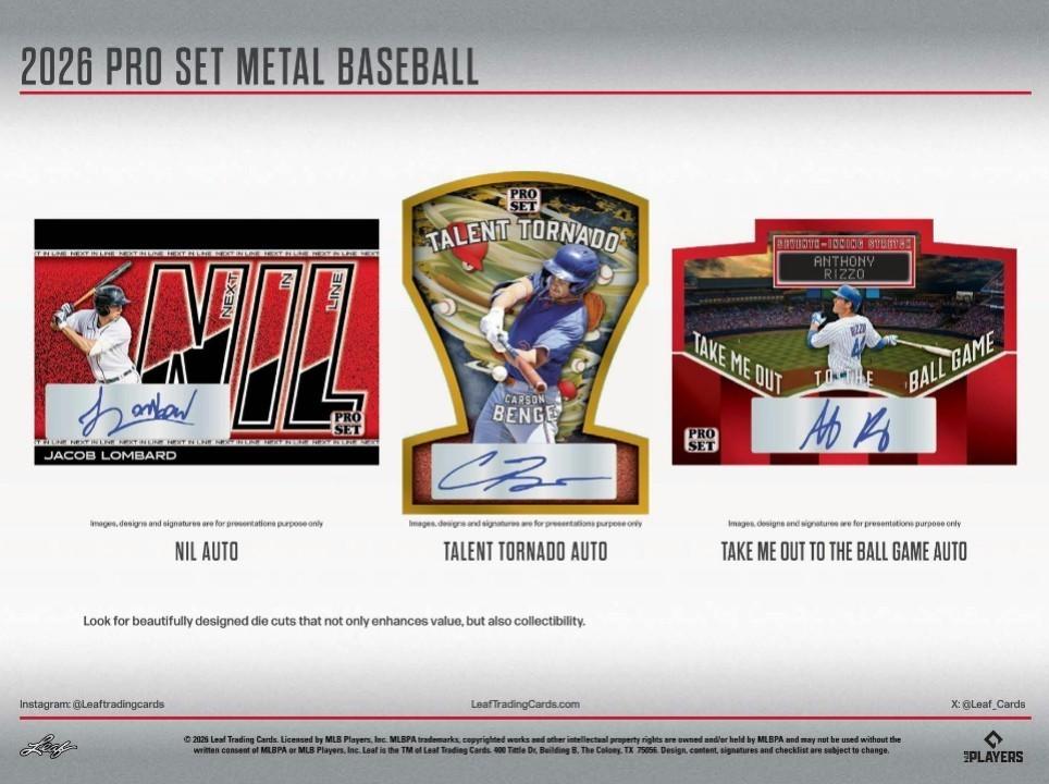 2026 LEAF PRO SET METAL BASEBALL HOBBY BOX – BRAND NEW – FREE SHIPPING 🔥🔥🔥