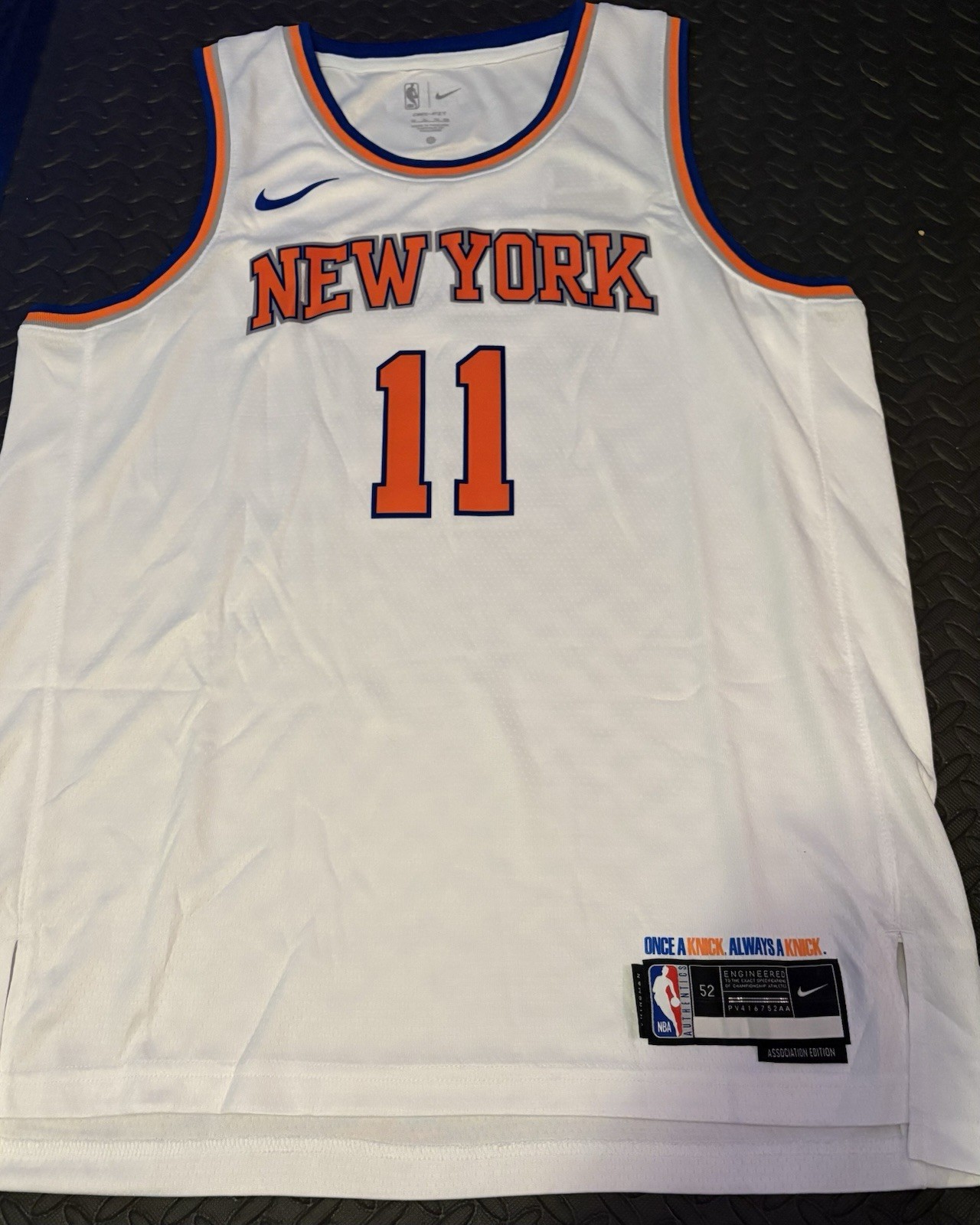 Jalen Brunson 2026 NBA Finals New York Knicks White Jersey Mens XL Size 52