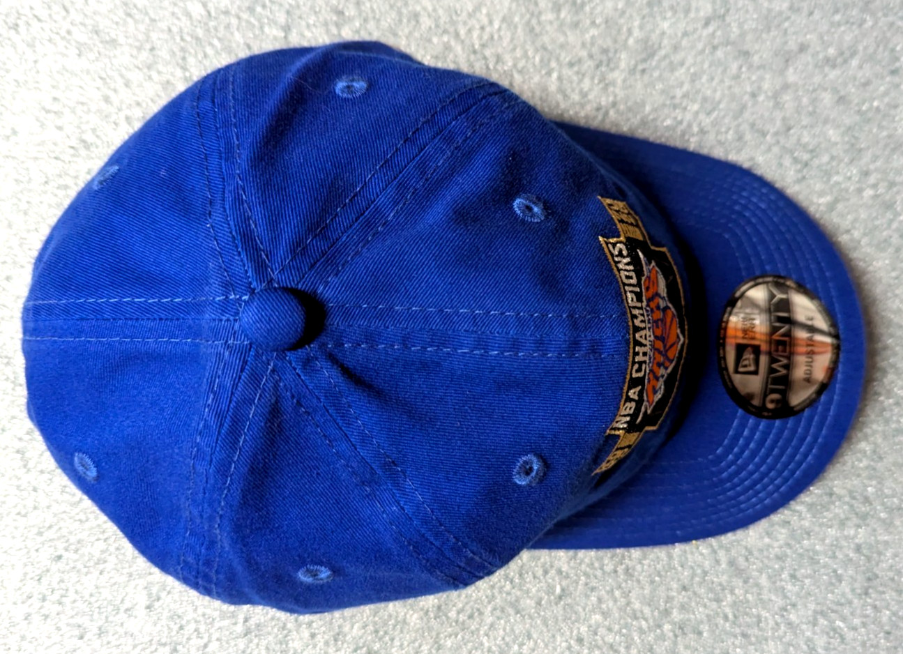 New Era Adult 9Twenty NY Knicks 2026 Champions Hat W/NBA Collector Patch- NEW!!