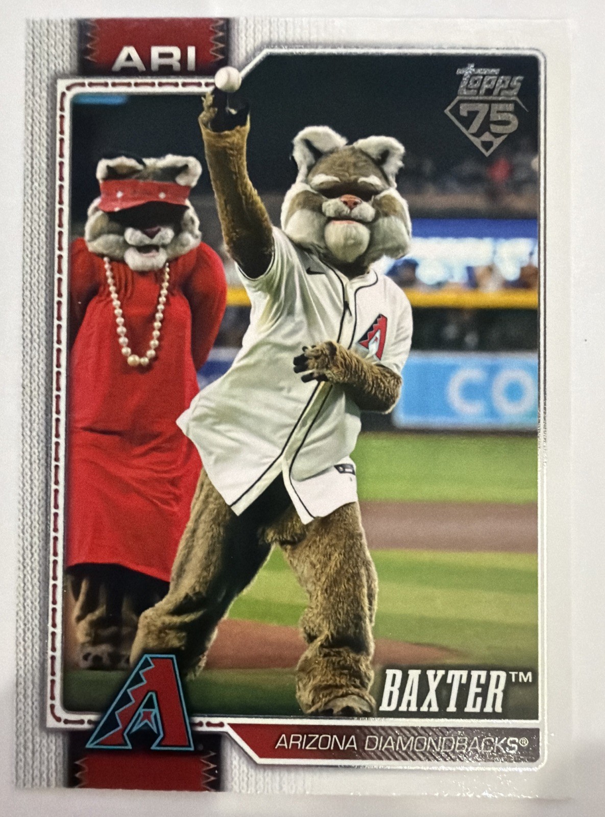 2026 Topps Series 1 Celebration – Baxter #M-1 Diamondbacks Mascot