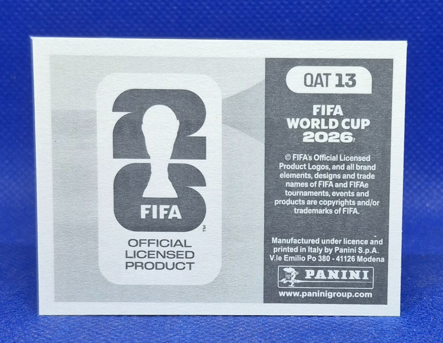 2026 Panini FIFA World Cup Sticker Qatar Team Photo #QAT 13 – Qatar