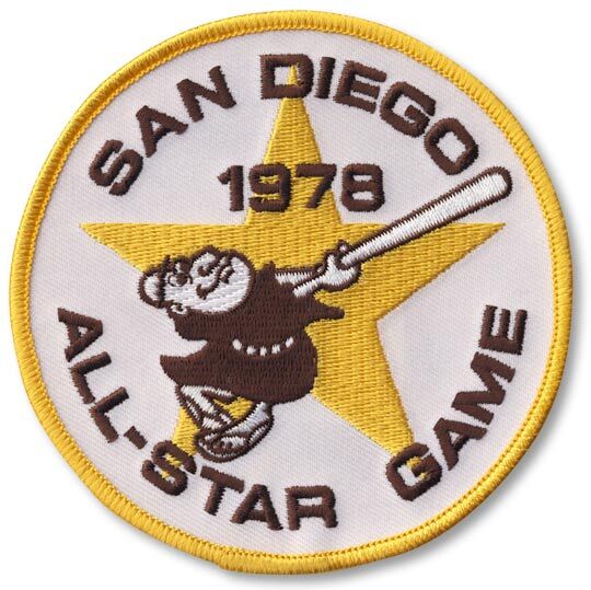 1978 MLB All Star Game In San Diego Padres Stadium Jersey Sleeve Logo Patch