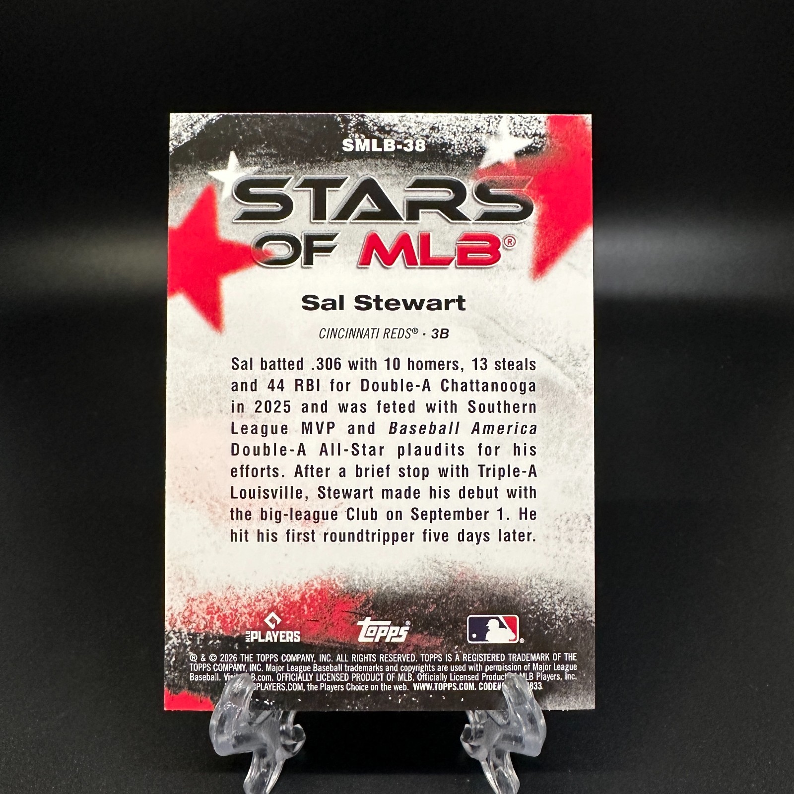 2026 Topps Series 2 -Stars of MLB Sal Stewart RC #SMLB-38 Reds