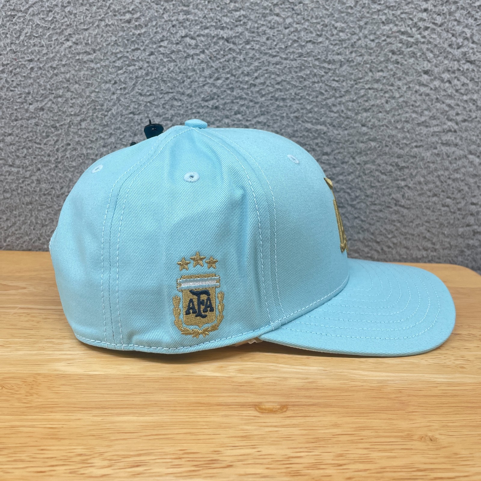 Adidas Argentina National Team 26 Hat Cap Snapback Icy Blue Adjustable OS KE1380