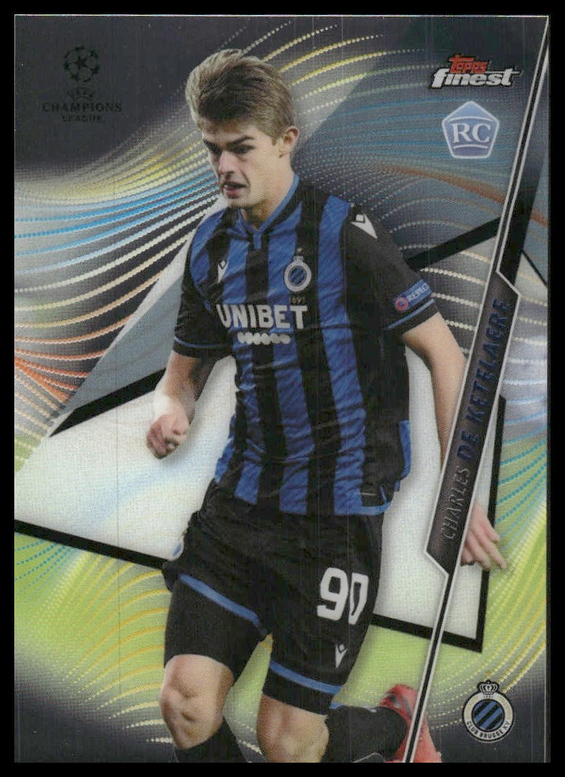 Charles de Ketelaere Rookie 2020-21 Finest UEFA Champions #54 Club Brugge KV