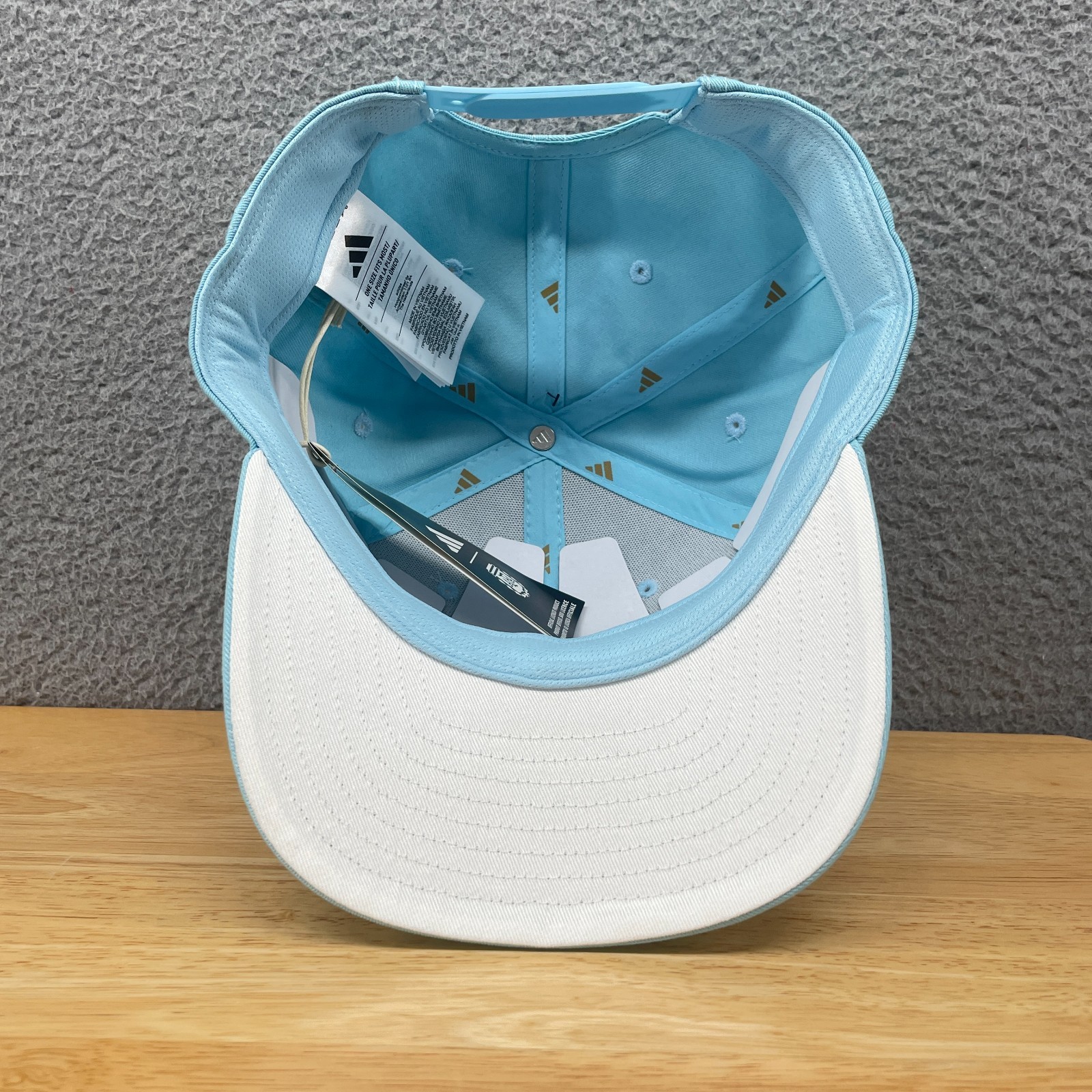 Adidas Argentina National Team 26 Hat Cap Snapback Icy Blue Adjustable OS KE1380