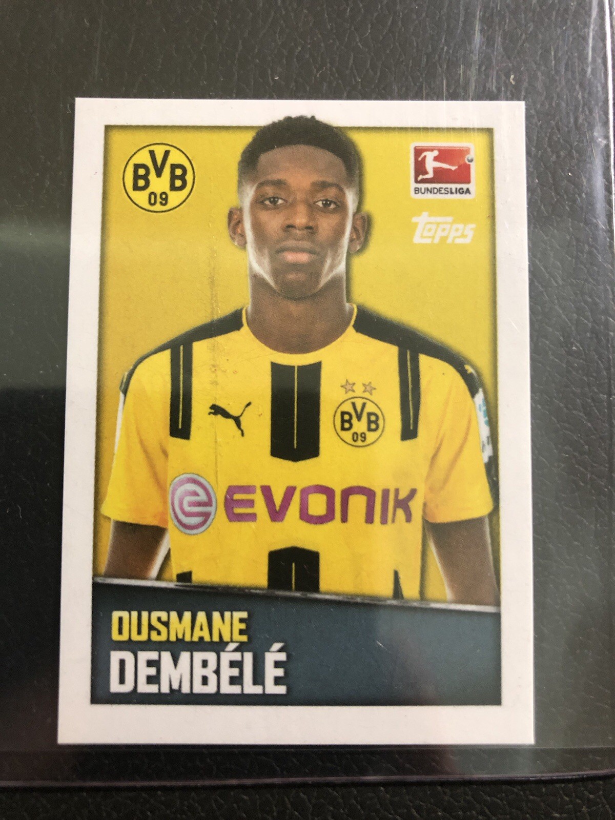 OUSMANE DEMBELE 2016 TOPPS BUNDESLIGA #106 ROOKE STICKER RC FRANCE