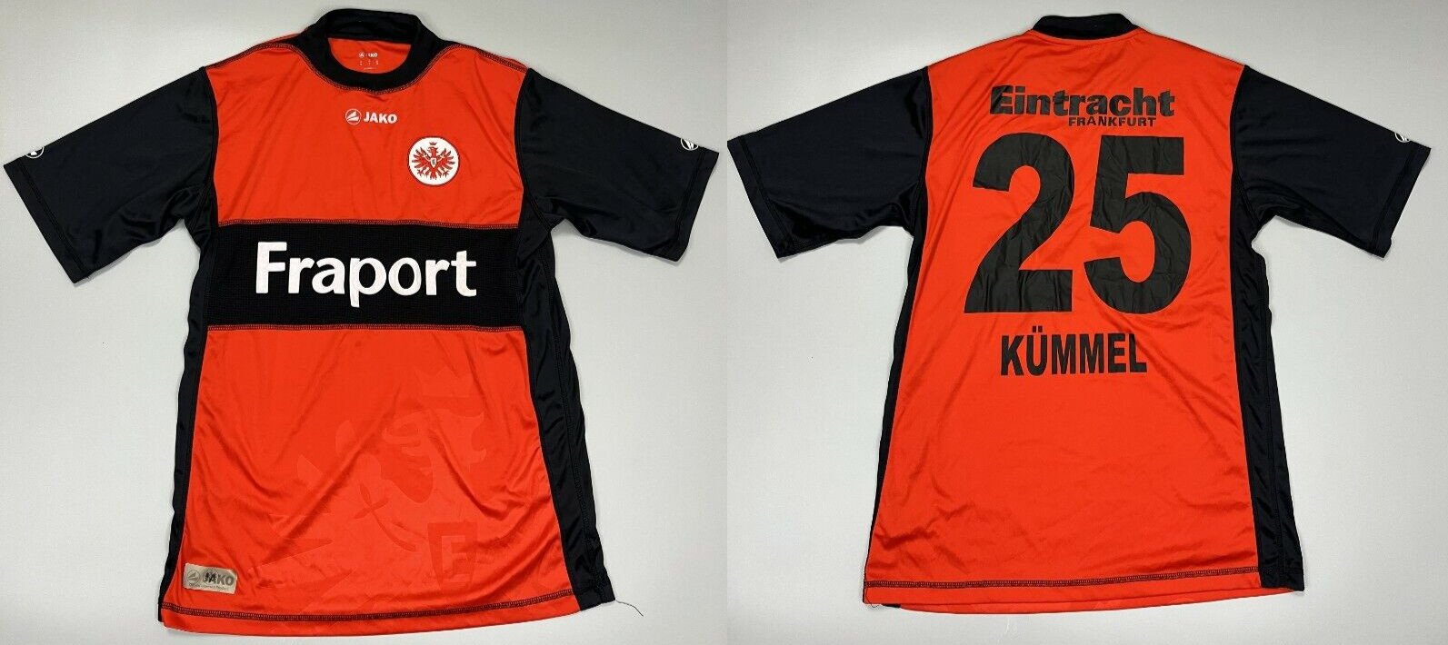 Eintracht Frankfurt 2009 2010 Home Jersey Shirt Jako Red #25 Sz UK S EU M