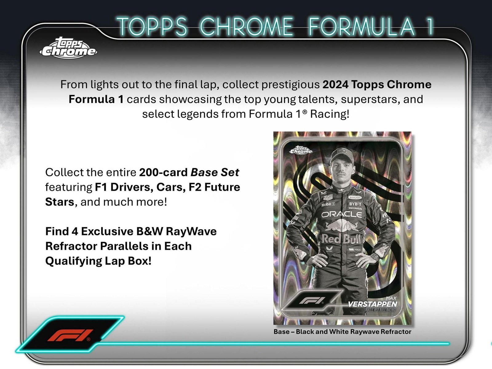 2024 TOPPS CHROME F1 FORMULA 1 QUALIFYING LAP HOBBY BOX