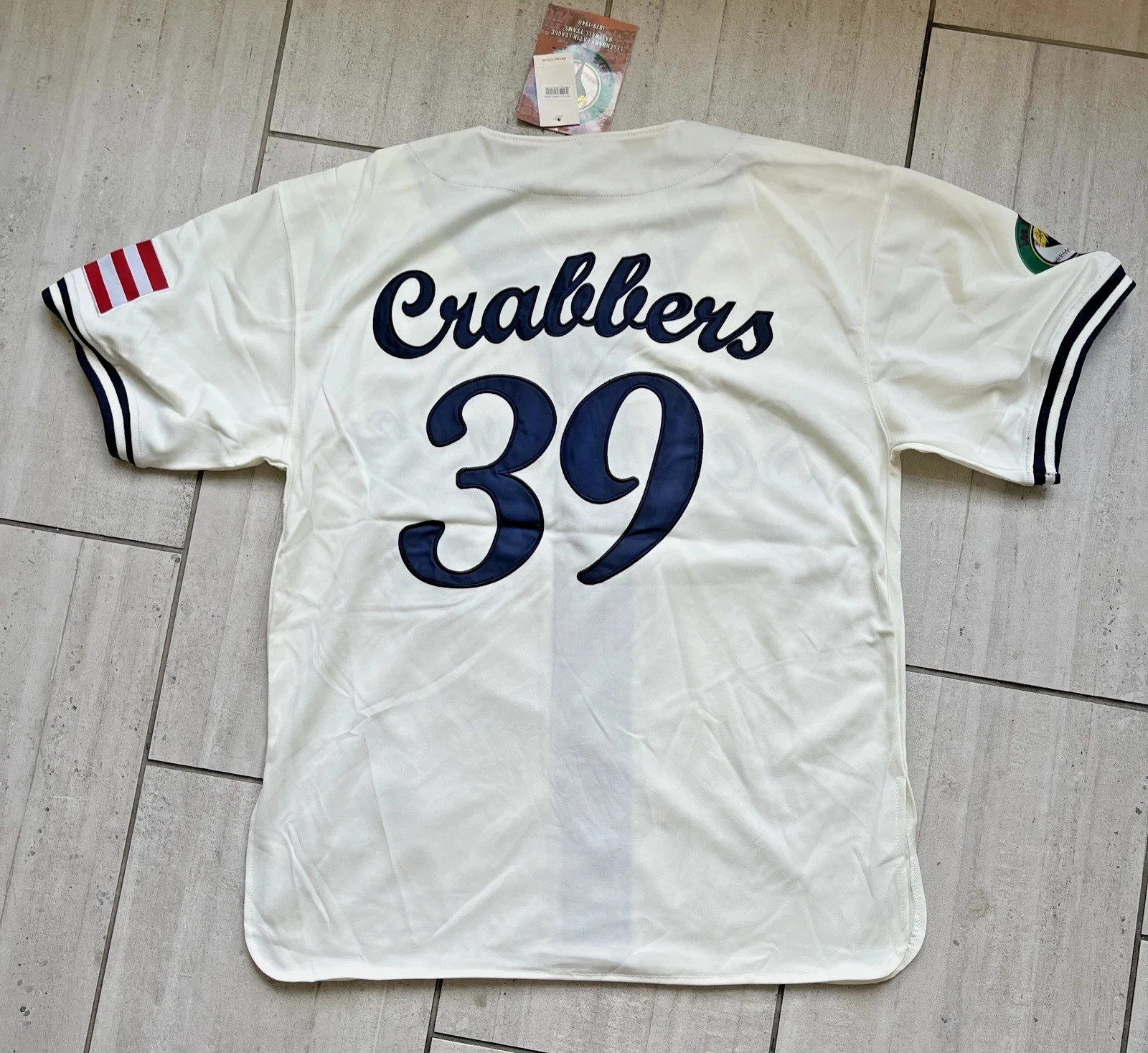 LOS EQUIPOS PUERTO RICO LATIN LEAGUE SANTURCE CRABBERS BASEBALL JERSEY MEN 2XL
