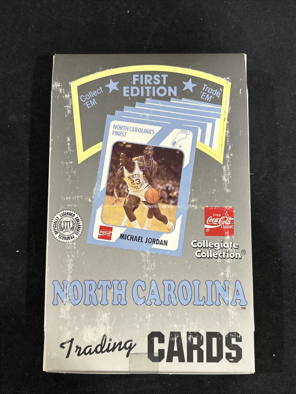 1989 North Carolina Collegiate Basketball 1st Edition Box 36 Packs Sealed Jordan