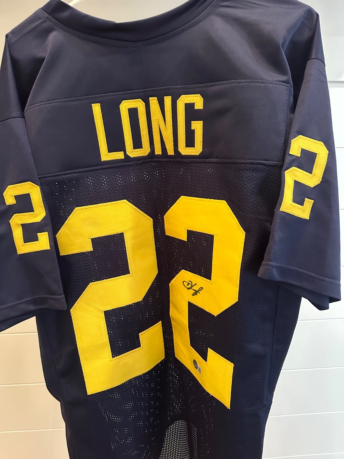 David Long Jr. Signed Michigan Wolverines #22 Jersey – Beckett Witnessed