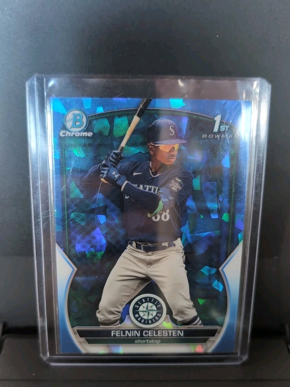 2023 Bowman Chrome Sapphire #BCP-156 Felnin Celesten MARINERS 1st Bowman