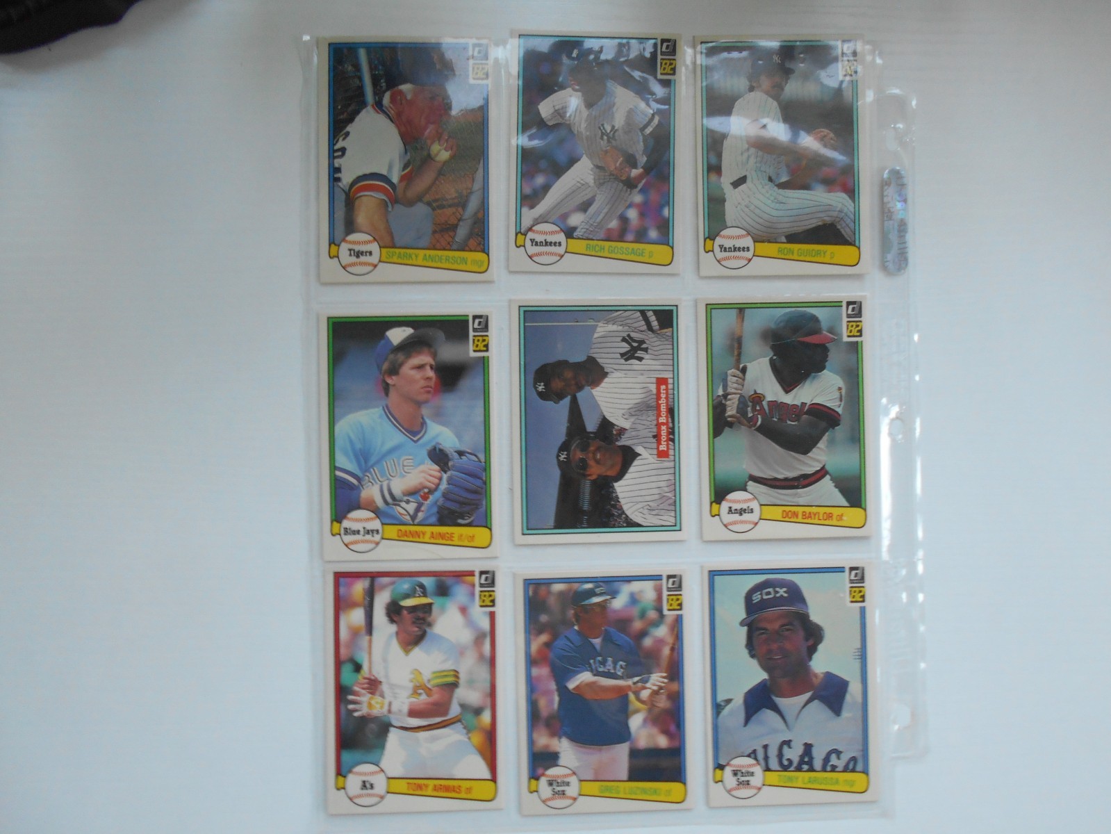1982 Donruss – Lot of 45 cards – Dave Winfield, Jim Palmer, Tom Seaver, Jackson