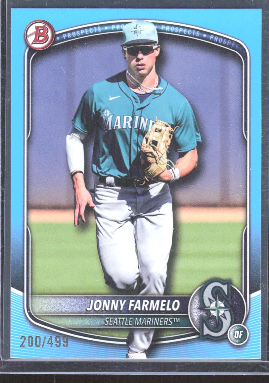 2025 BOWMAN DRAFT SKY BLUE PAPER /499 JONNY FARMELO