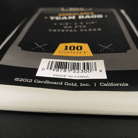 CBG Team BAGS Lots of 100, 200, 300, 400, 500, 1000 Resealable SLEEVES