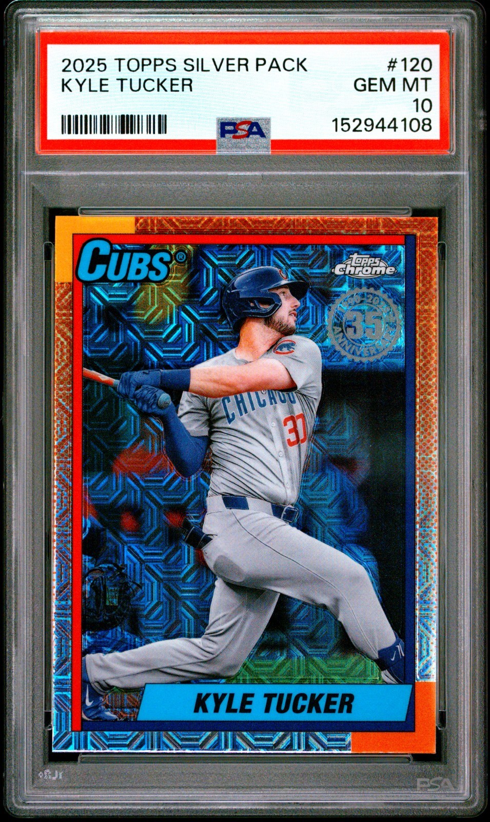 2025 Topps Series 2 – 1990 Chrome Silver Pack Kyle Tucker T90C-120 PSA 10