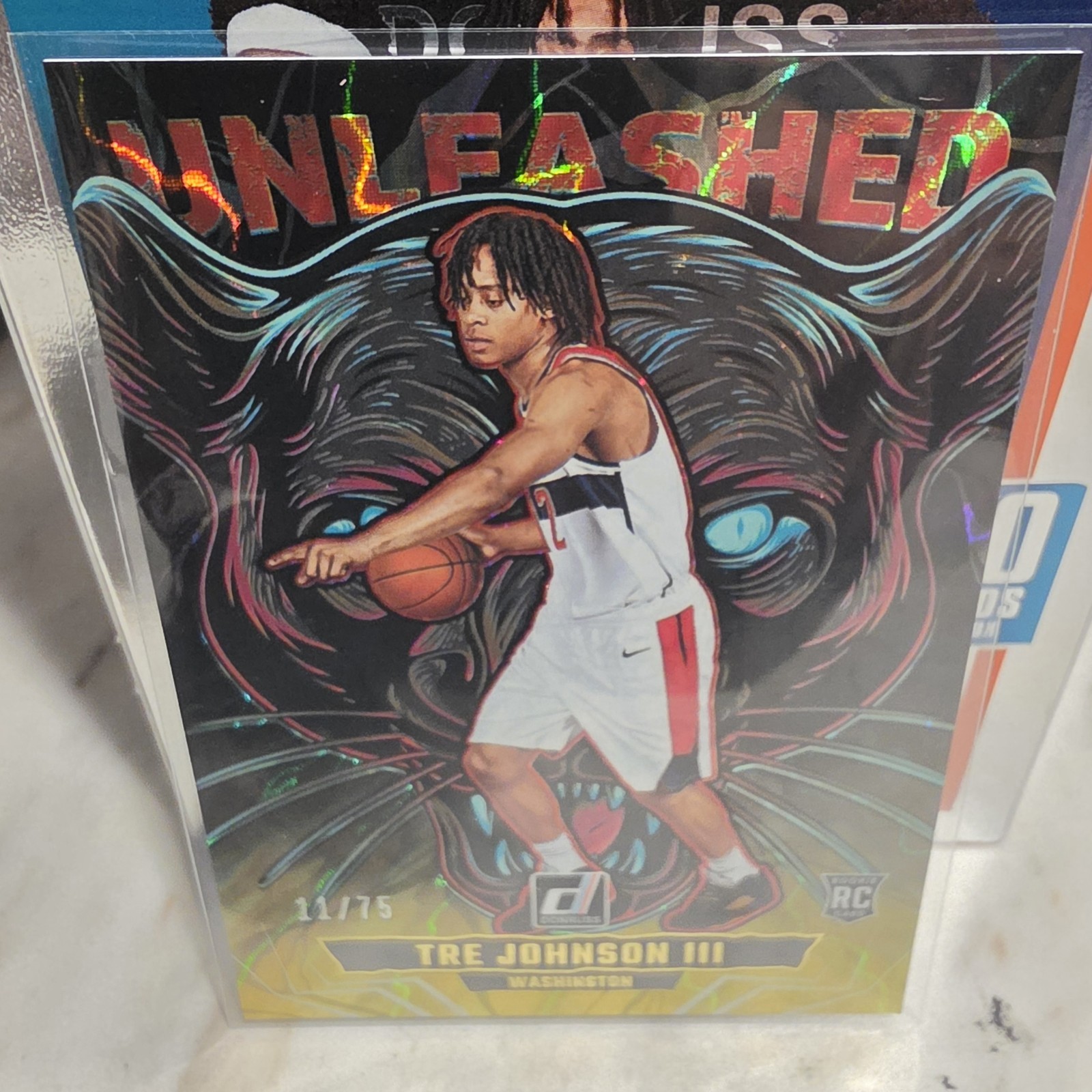 Panini 2025-26 Donruss Tre Johnson III Washington Wizards Unleashed #8 RC 11/75
