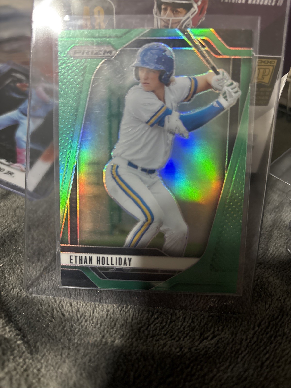 2025 Panini Prizm – Ethan Holliday, Ethan Holliday #82 Green Prizm (RC)