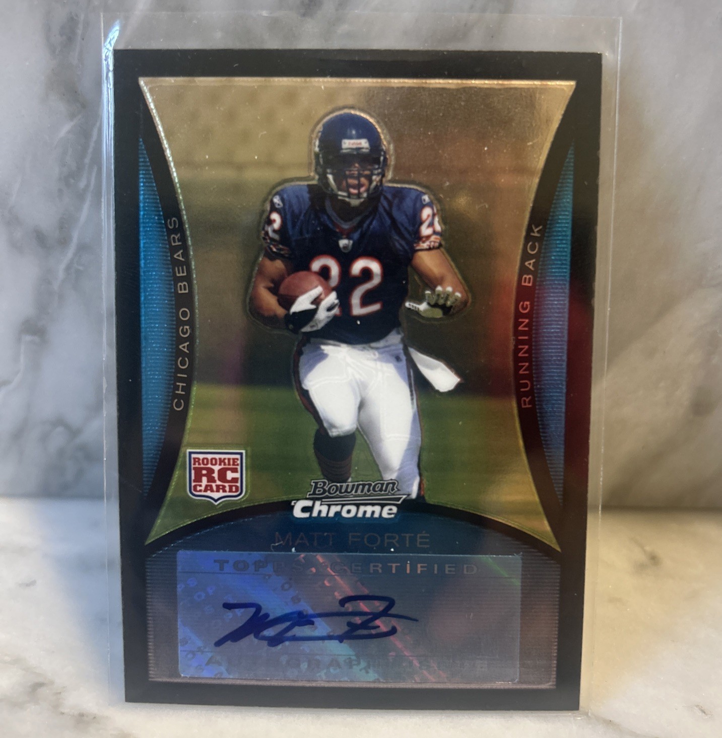 2008 Bowman Chrome – Matt Forte #BC69 Rookie Autographs (AU, RC)