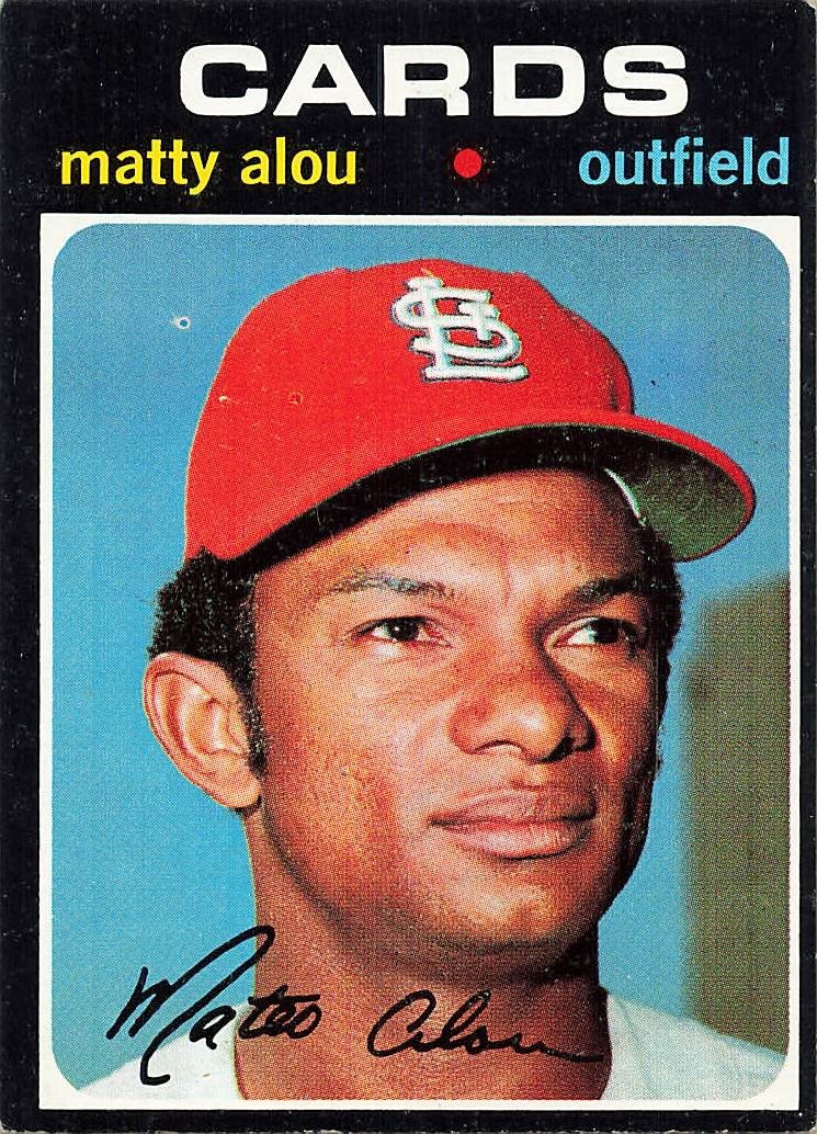 MATTY ALOU 1971 TOPPS BASEBALL HI #’S #720