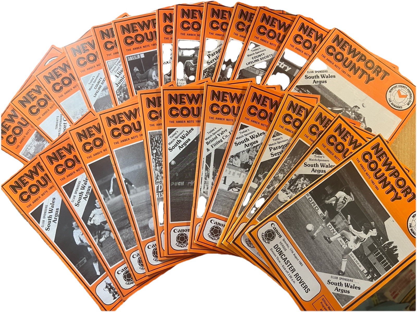23 Newport County Homes from 85/86 Season.