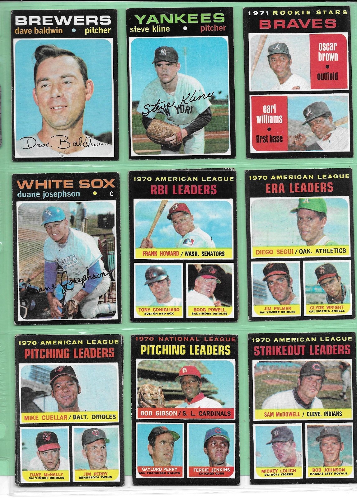 1971 Topps Baseball – Pick Your Cards & Fill Your Sets – Cards (8-223)