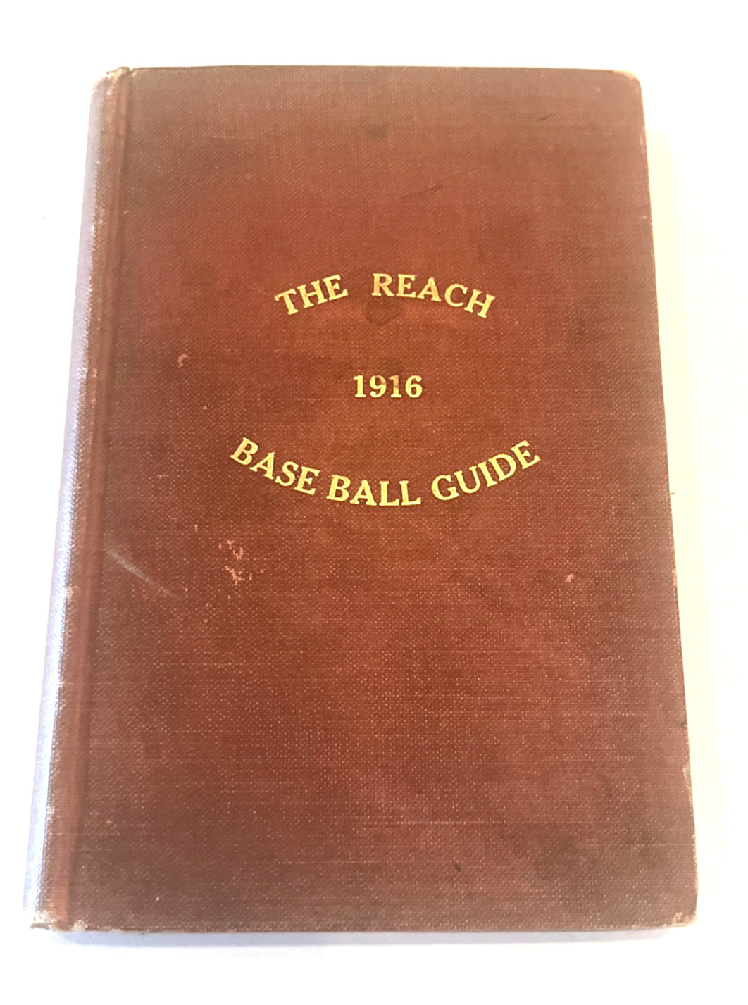 RARE 1916 The Reach Baseball Guide Hardcover Book Babe Ruth
