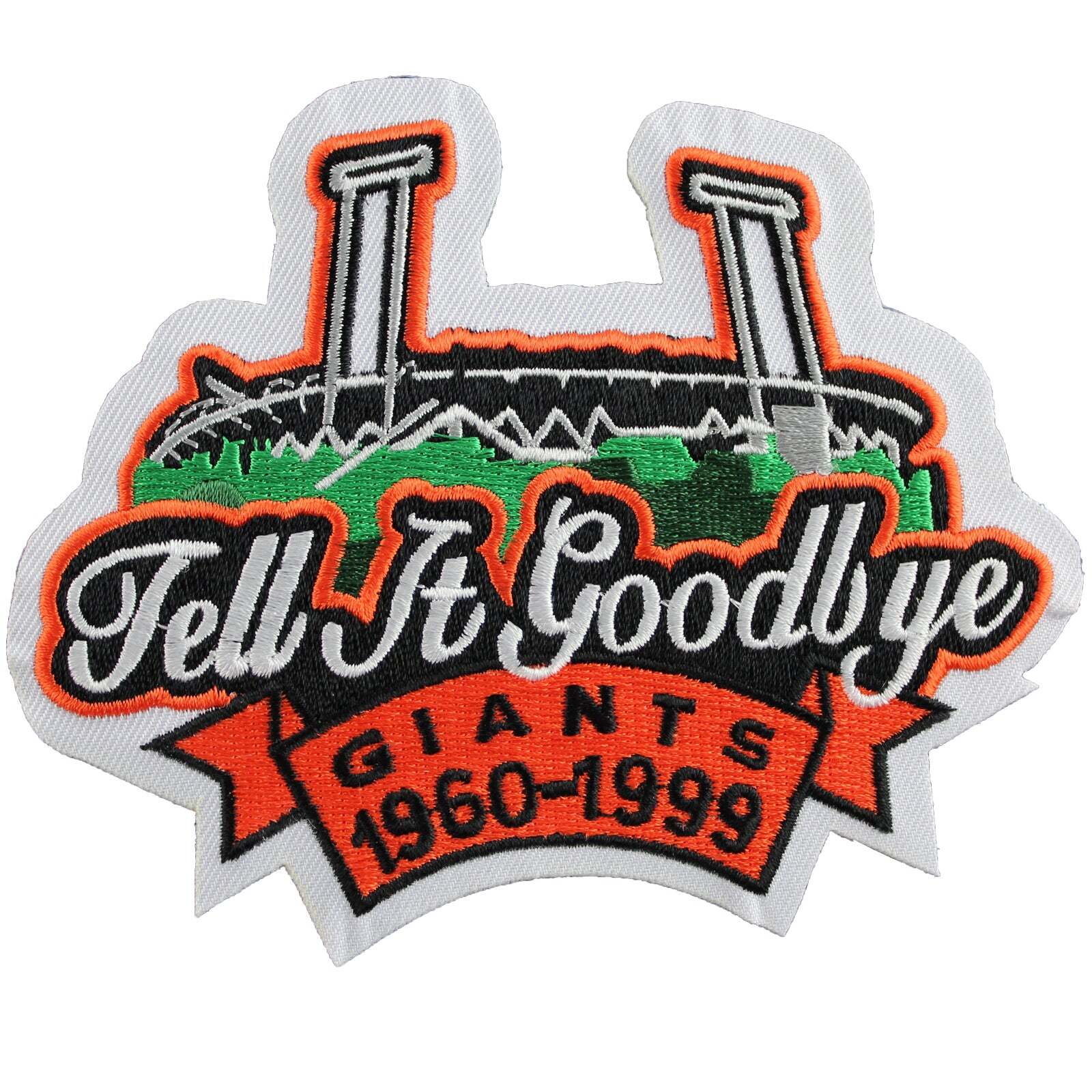 1999 San Francisco Giants Candlestick Park Closing Tell It Goodbye Jersey Patch