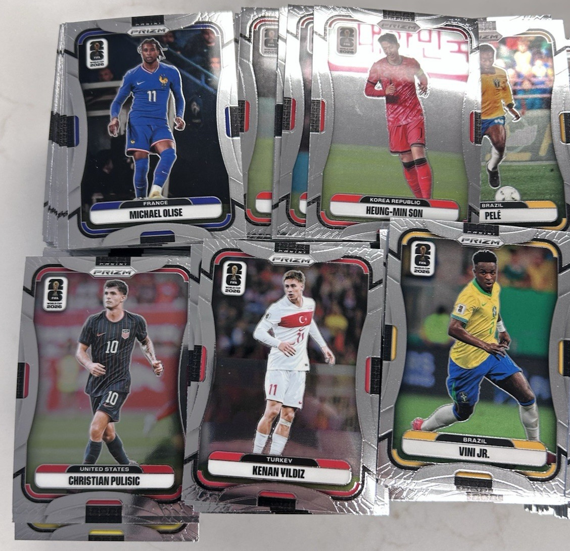 2026 Prizm FIFA World 640 BASE CARD LOT OLISE PELE VINI JR MODRIC PULISIC & MORE