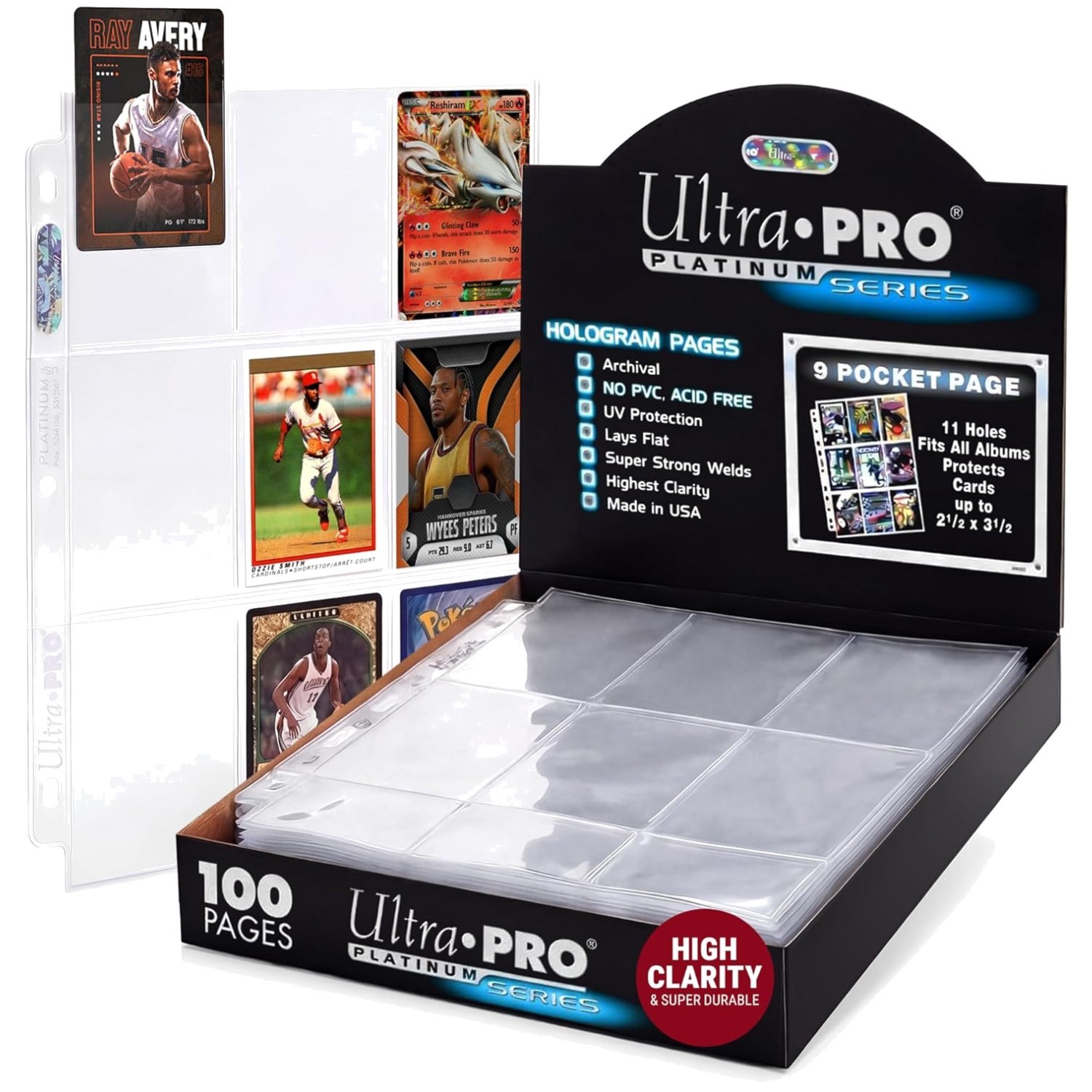 Ultra Pro 9-Pocket Card Sleeves – 100 Pages, Platinum Series