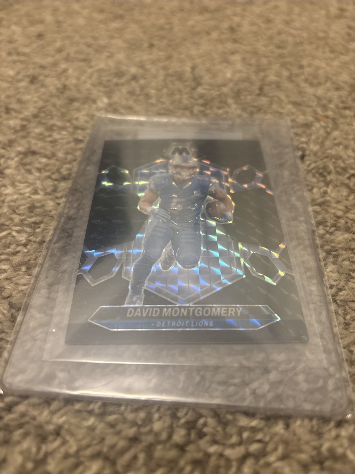 2024 Panini Mosaic David Montgomery #72 Black Mosaic Prizm 1/1