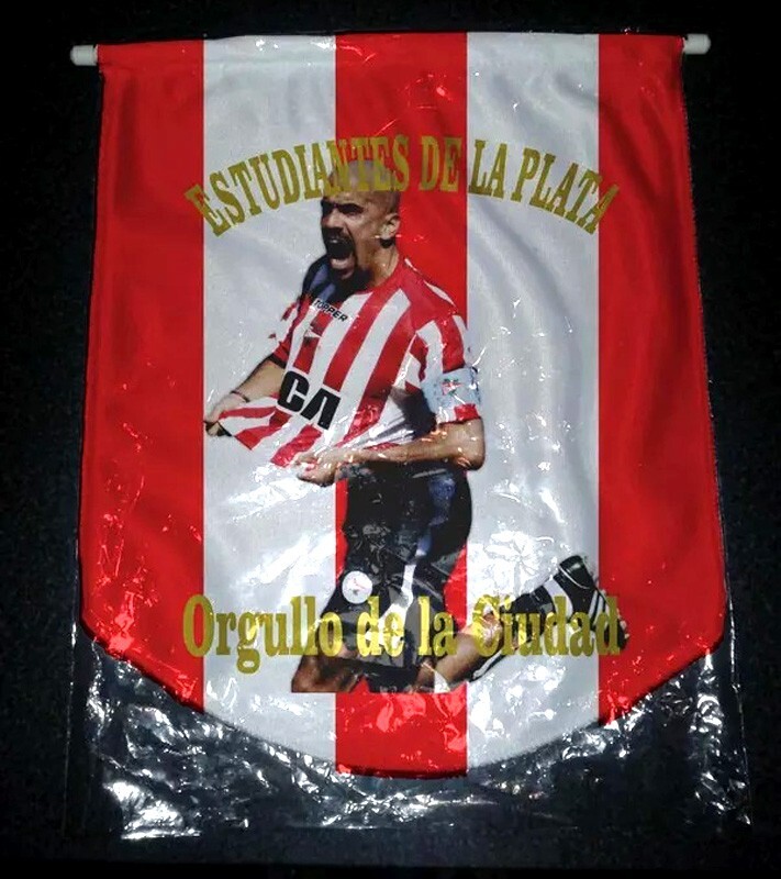 ESTUDIANTES – VERON – FOOTBALL PENNANT – Plush Cloth 36 cm – Argentina