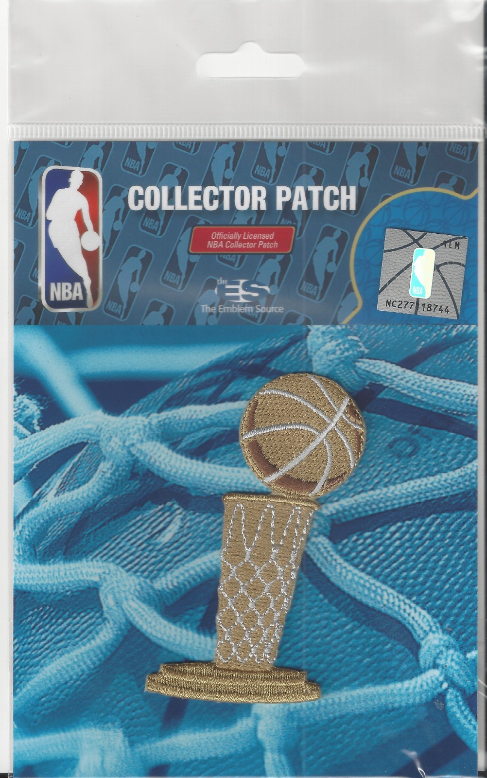 NBA Finals Larry O’Brien Championship Trophy Patch 2026 Iron On Official Pkg