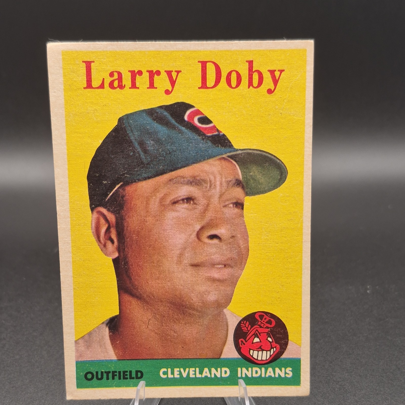 Topps 1958 Topps Larry Doby Base Set Baseball MLB Cleveland Indians #424