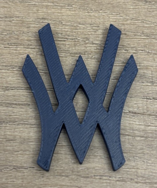 West Virginia Full Size Raised 3-D Batting Helmet Logo. 2” Tall. See Details!