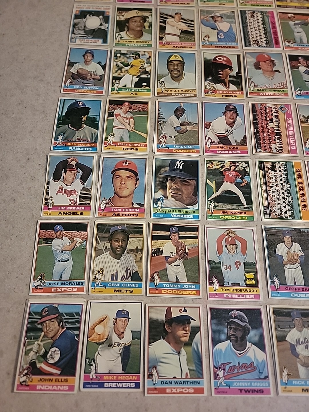 1976 Topps and Topps Traded Baseball 331-660 Your Choice