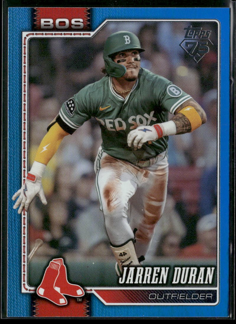 2026 Topps #560 Jarren Duran Blue Rainbow Foil #/150