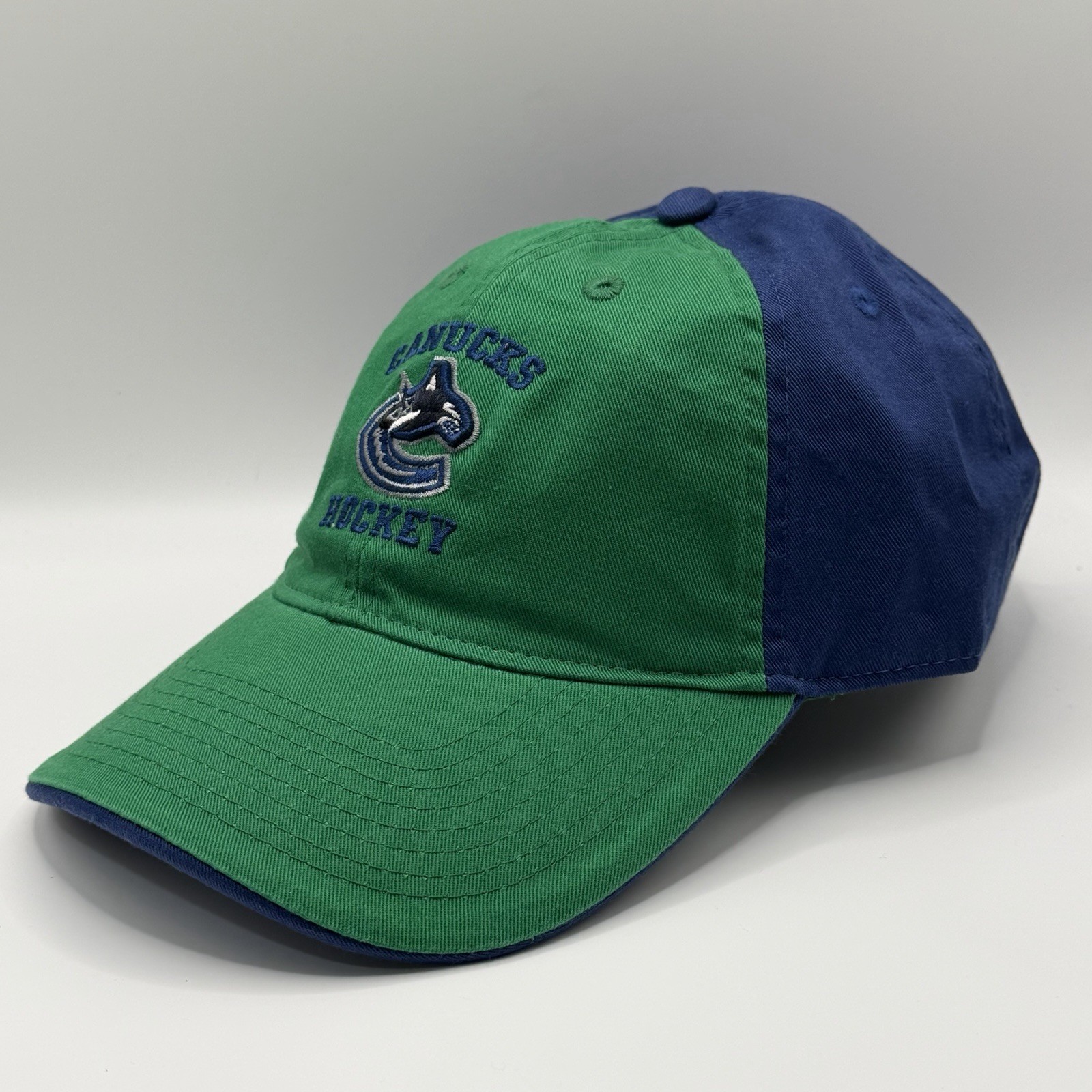 Vancouver Canucks NHL Reebok Dad Hat Adjustable Green Blue OSFA Cap New