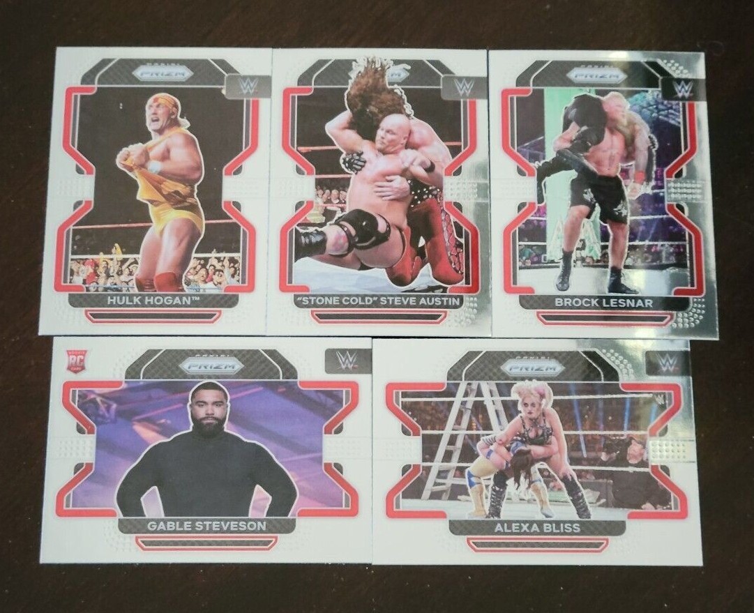 2022 Panini Prizm WWE Wrestling BASE Cards with Rookies You Pick